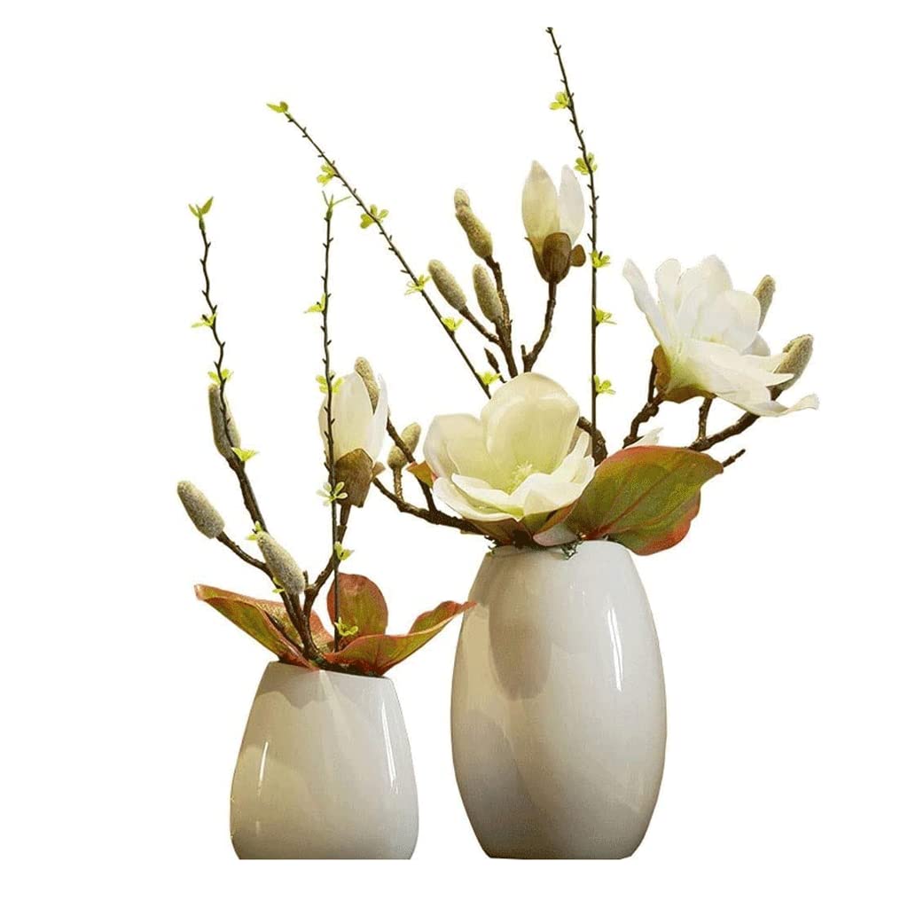 Fleurs artificielles avec vase pour décoration salon et cuisine moderne