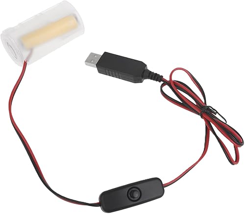 Universal 3V D tamaño eliminadores de batería cable de alimentación con swithes reemplazar 2 unids 1.5 V LR20 D batería para controladores de