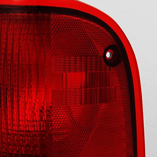 AKKON - For 1993-1997 Ford Ranger Pickup Truck Red Clear Rear Tail Light Brake Lamps Replacement Pair Left + Right