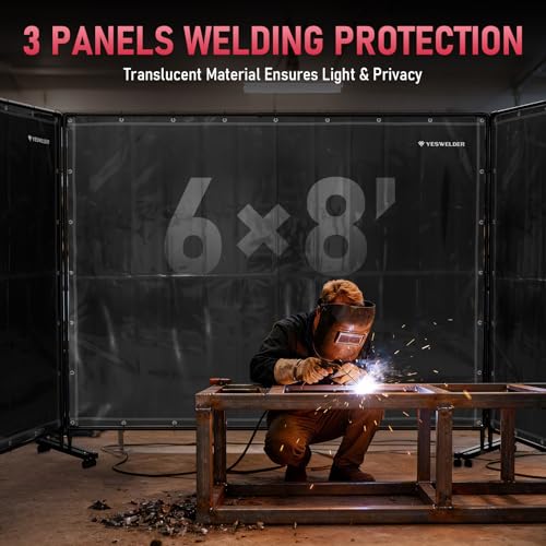 YESWELDER 3-Panel 6x8ft Screen