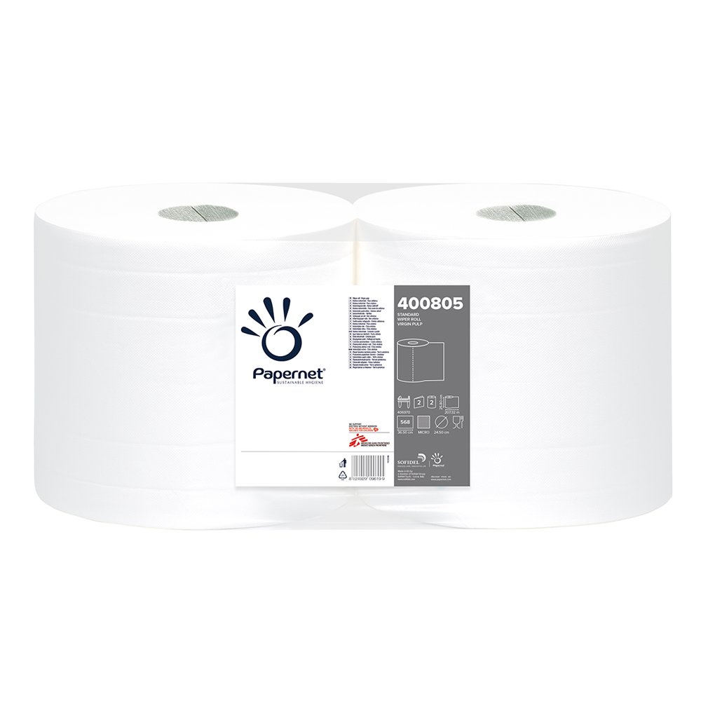 PAPERNET BOBINE ASCIUGATUTTO INDUSTRIALE 2PZ DA 568 STRAPPI