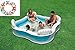 Produktbild Relaxen im eigenen Garten / Swim-Center Family Lounge Pool mit Sitzbank / ca. 229 x 229 x 66 cm / 4 eingebaute Sitze mit Rückenlehnen / 2 Getränkehalter - Planschbecken Badespaß Schwimmbad Pool Planschbecken Kinderpool Schwimmingpool Kinderplanschbecken ideal für den Garten , Terrasse , Urlaub , Camping der ideale Wasserspass und Abkühlung an heissen Tagen