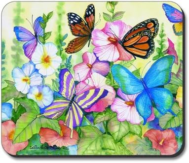 Art Plates Garden Butterflies Mouse Pad