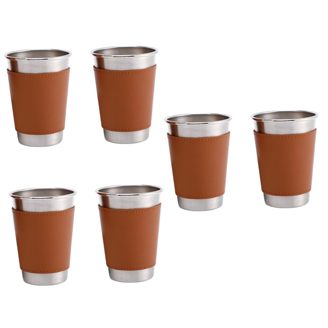 Cabilock 3 Juegos Jarra De Cerveza De Acero Inoxidable Dispensador Vasos Taza De Cafe Martini Matraz Jarra De Cerveza Vikinga Botella De Agua Doble A Prueba De Fugas Vino Pu 2 Piezas * 3