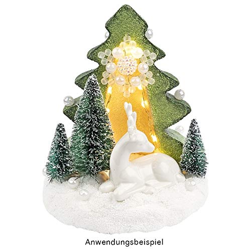 Ideen mit Herz Deko-Figuren, Hirsche, Verschiedene Designs, 2 Stück