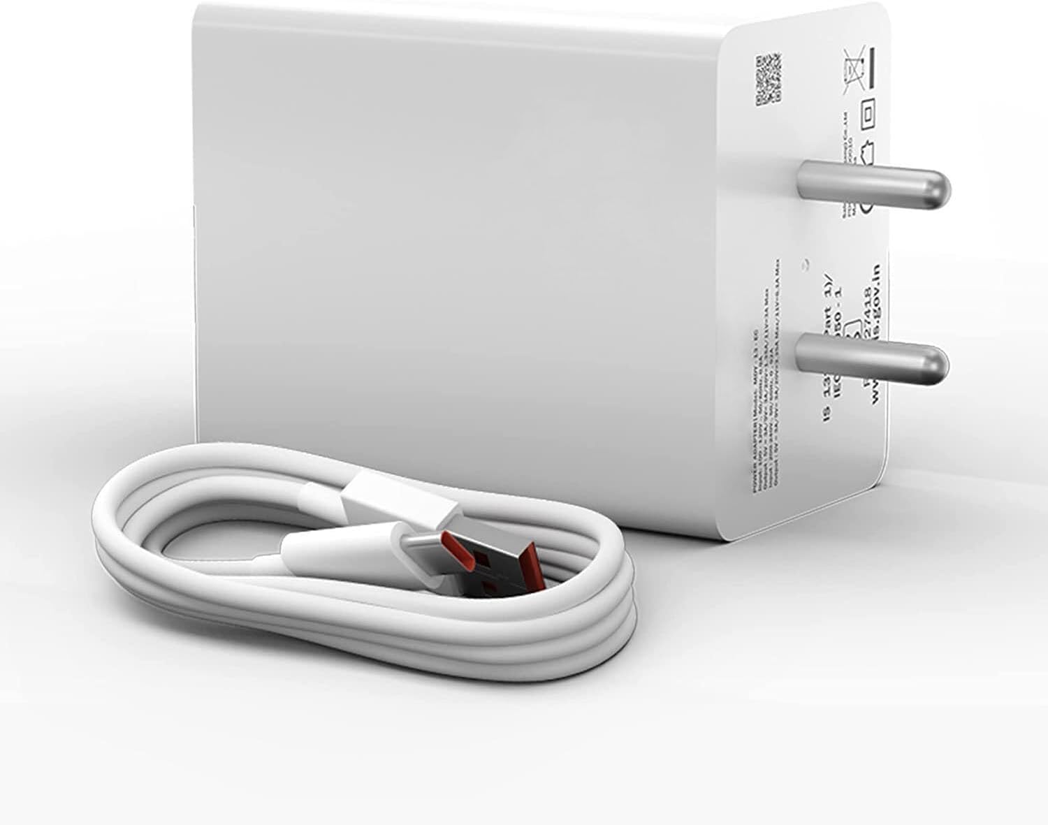 67W MII Xiaomii Fast USB Type C Charger Compatible for Xiaomi Poco M6 Pro Fast Charging for MII 9 10 11 Pro 9Se CC9 Pro Note 10 Lite Redmii MII 10T Pro 5G 10i Poco X3 Note 9 10 K30(KE1, White)