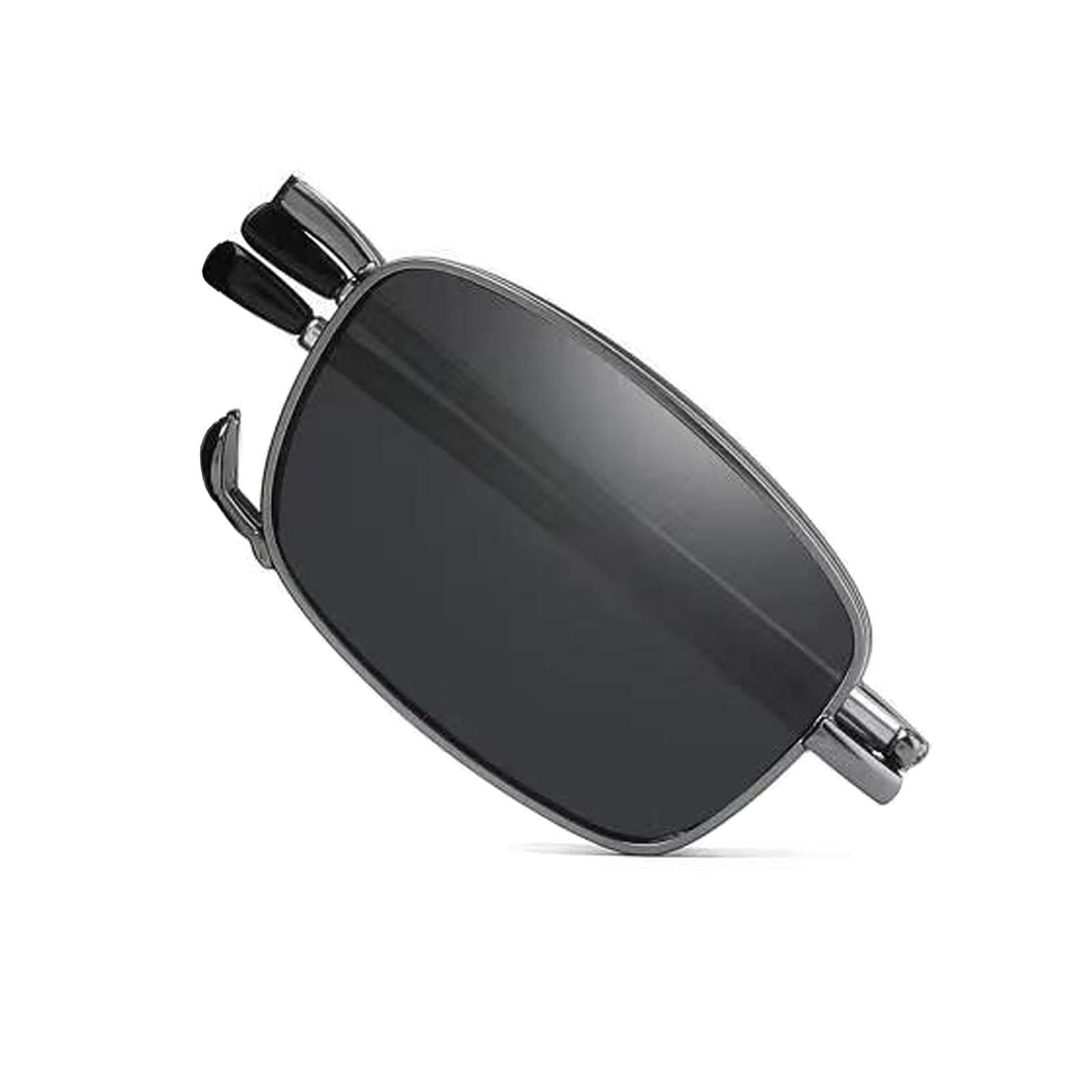 RiwissipaFolding Sunglasses, Foldable polarized Spring Hinge Sunglasses for Unisex Eyeglasses Frame with Portable Case