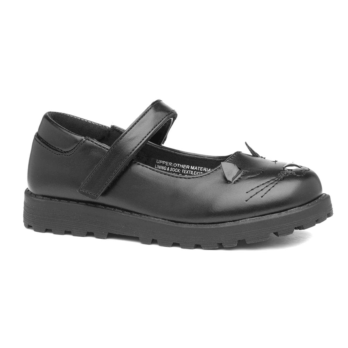 Walkrightlucy Girls Black Cat Face School Shoe Desertcart INDIA
