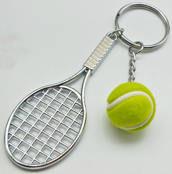 Image of COSTOYFUN Mini Cute Soccer Keychain Bowling Tennis Baseball Keychain for Men Women Boys Girls Gift
