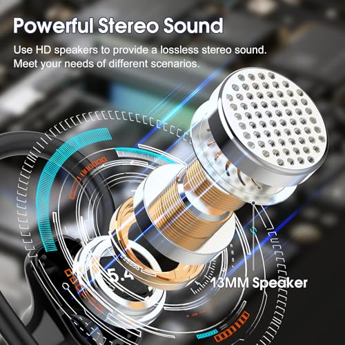 Image of Wireless Earbuds Bluetooth 5.4, 50H Playtime Sport Earphones with Earhooks