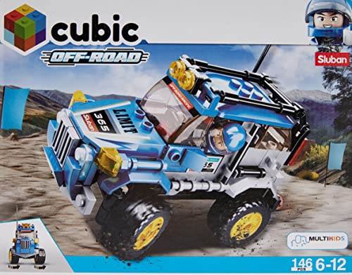 MULTIKIDS Bloco de Montar Cubic Adventure Off Road 146 Peças – BR1482, Multicor