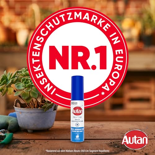 Autan Akut Gel für Insektenstiche, Aloe Vera Gel für Körper & Gesicht, Travel Essentials, 1er Pack (1 x 25 ml)