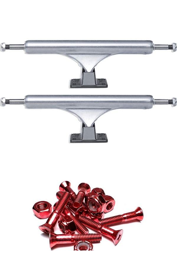 Slappy Truck Company ST1 Classic Hollow Polished/Gunmetal Skateboard Trucks - 6.375