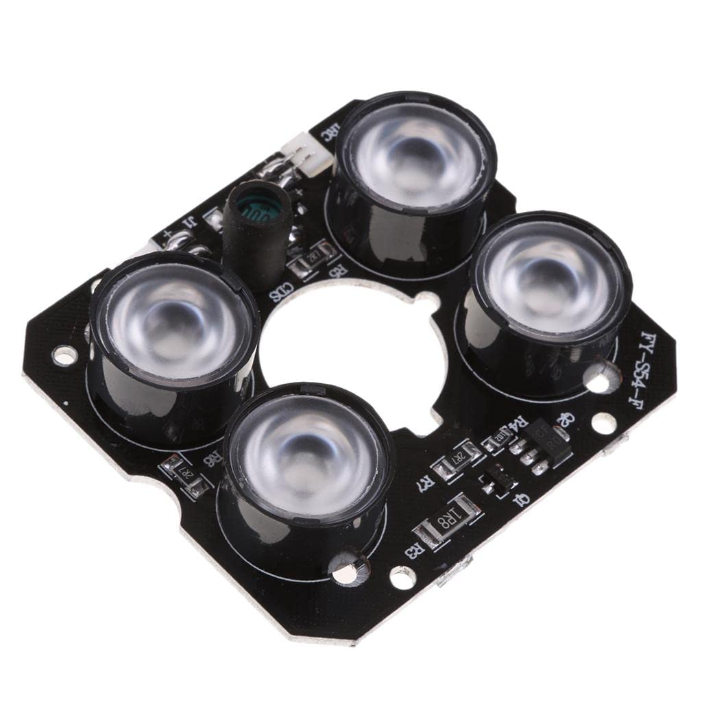 CALANDIS 4Pcs Ir Led Spot Light 850Nm Infrared Board for CCTV Camera | 1 Piece 4pcs IR LED Board