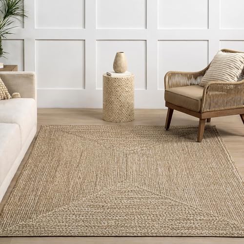 Image of Size 3x4 feet Cotton Braided Entryway Rug IndoorWashable Low Pile Ultra Soft Area Rug for Large Kitchen, Bedroom Bedside - (Beige Rectangular, 3x4 feet)