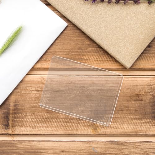 Pack de 25 fundas transparentes de PVC para proteger tarjetas de identificación con comodidad 6