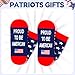HAPPYPOP Patriots Gifts for Men Women - American Flag Gifts, Republican 4th of July Socks, America Flag USA Patriotic Socks