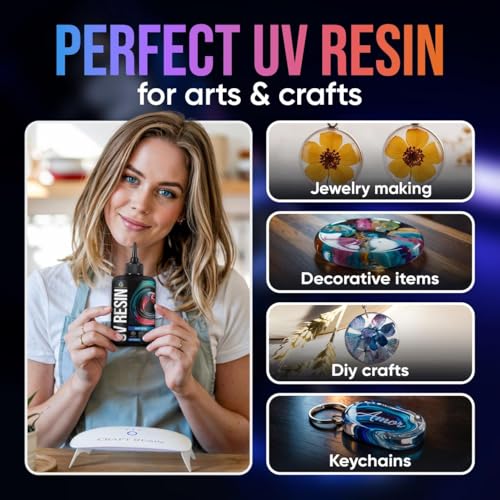 Résine UV CRAFT RESIN avec lampe 36W pour création de bijoux DIY - 2