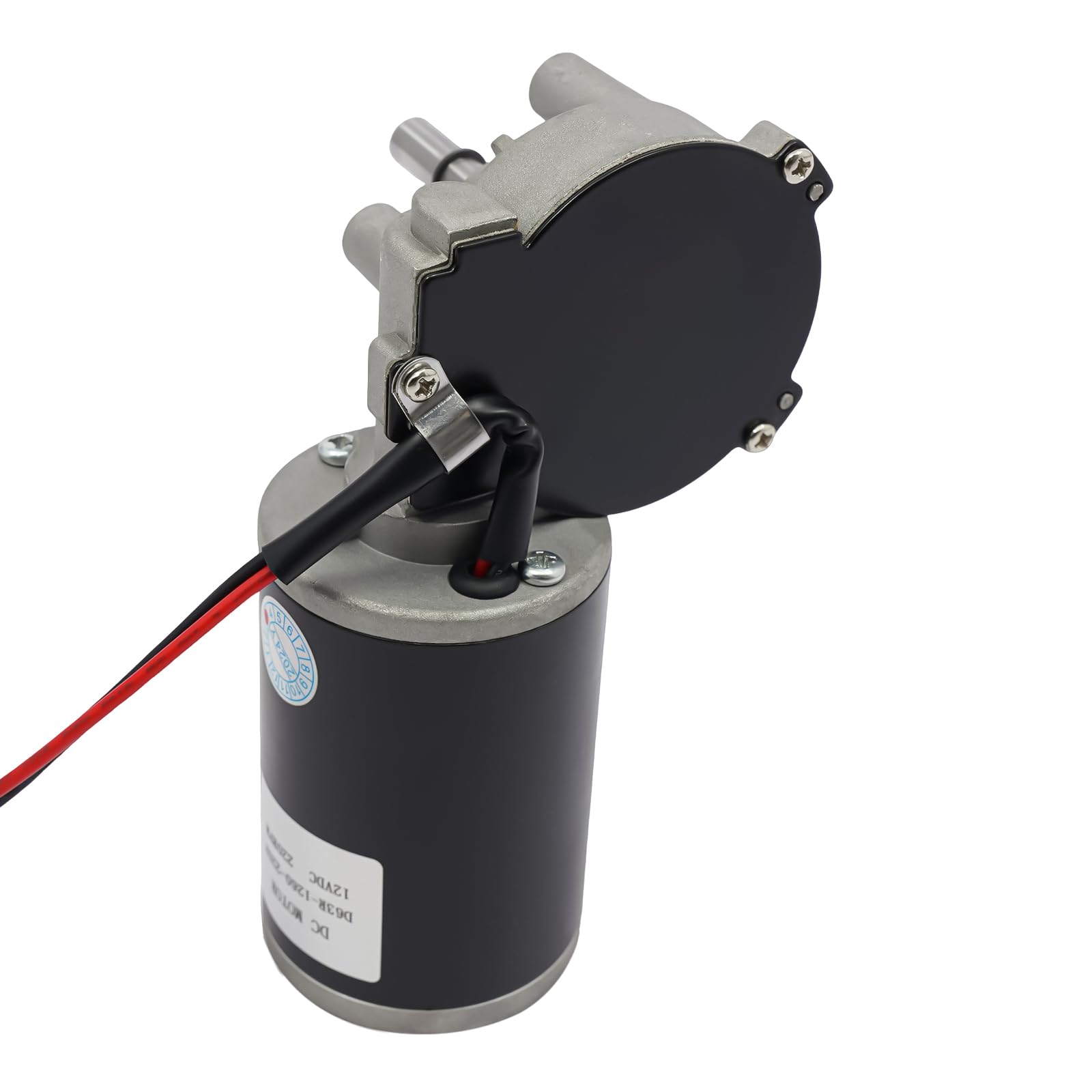 12V DC Getriebemotor 60W Schneckengetriebemotor Torsionsgeschwindigkeit Elektromotor für Parkplatz, Kalander, Extruder, Mixer 220rpm