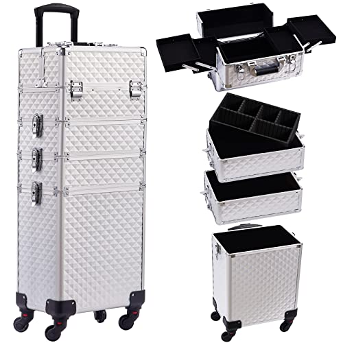 Make Up Tasche, ,M MUNCASO 4-in-1 Kulturbeutel für die Reise,Make-Up-Organizer Tasche Waschtasche mit großem Fassungsvermögen für Frauen/Männer(Hellgrün)