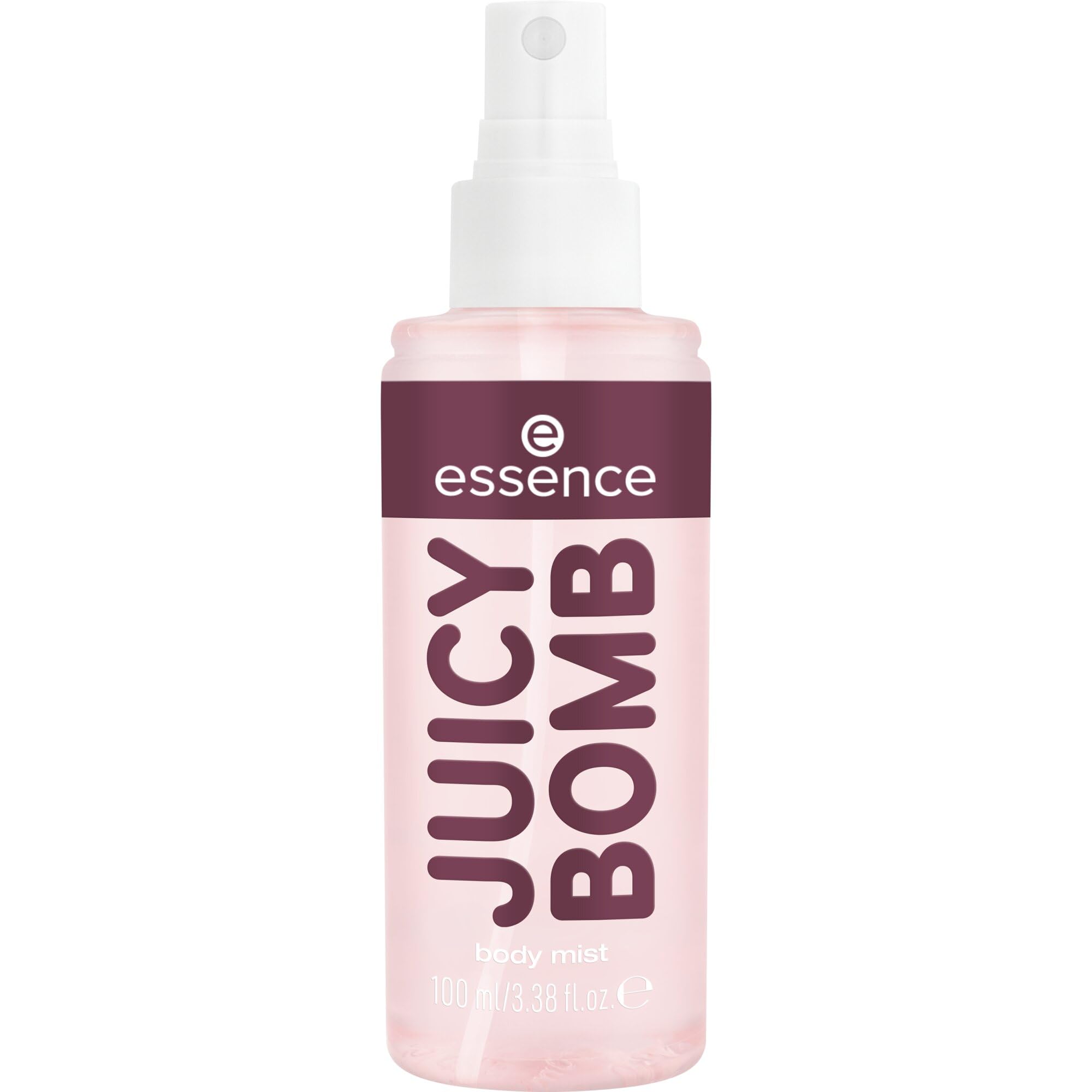 essence JUICY BOMB sweet drop body mist, Eau de Toilette, Nr. 104, Pink, vegan, ohne Mikroplastikpartikel, ohne Konservierungsstoffe, glutenfrei, 1er Pack (100ml)