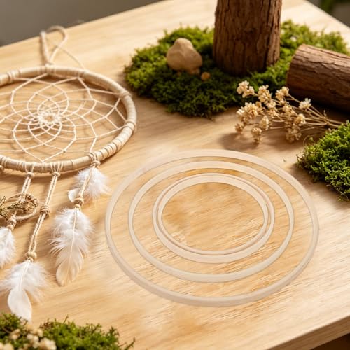 Aros de macramé TOKIDNY para crear atrapasueños boho y decorar tu hogar con calidez 7