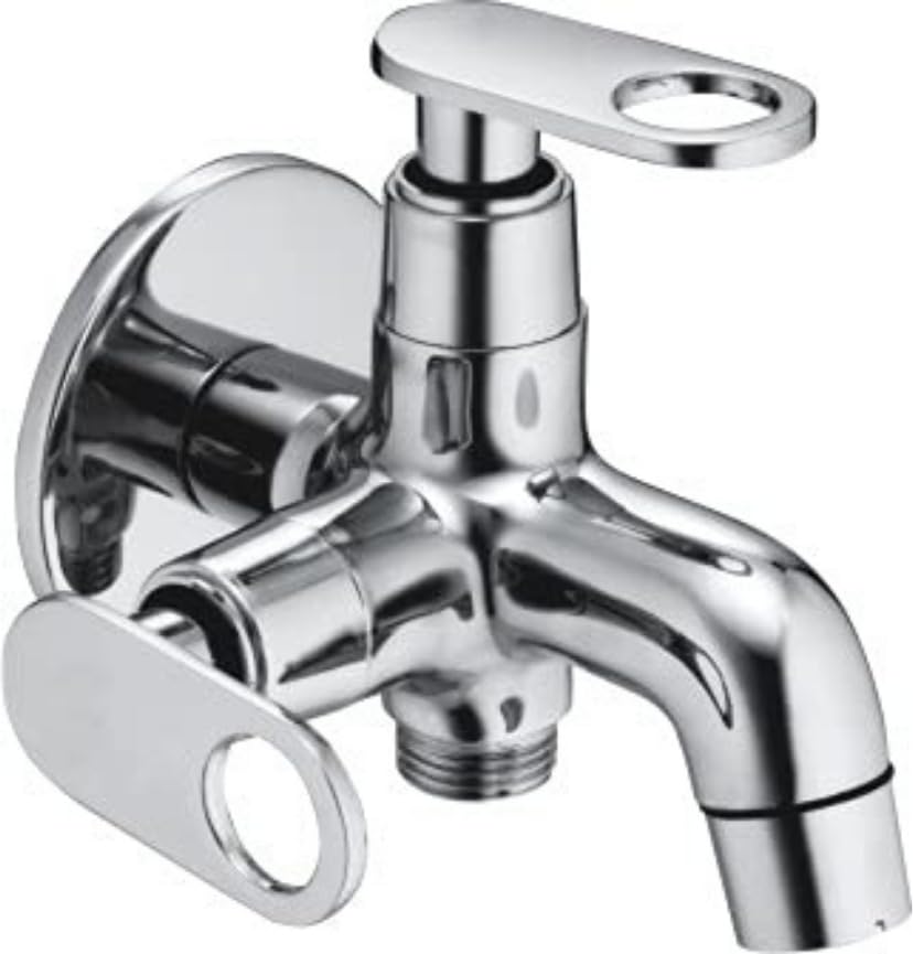 Orio Brass 2 in 1 Bib Cock with Wall Flange (Pack of 1)-image-25