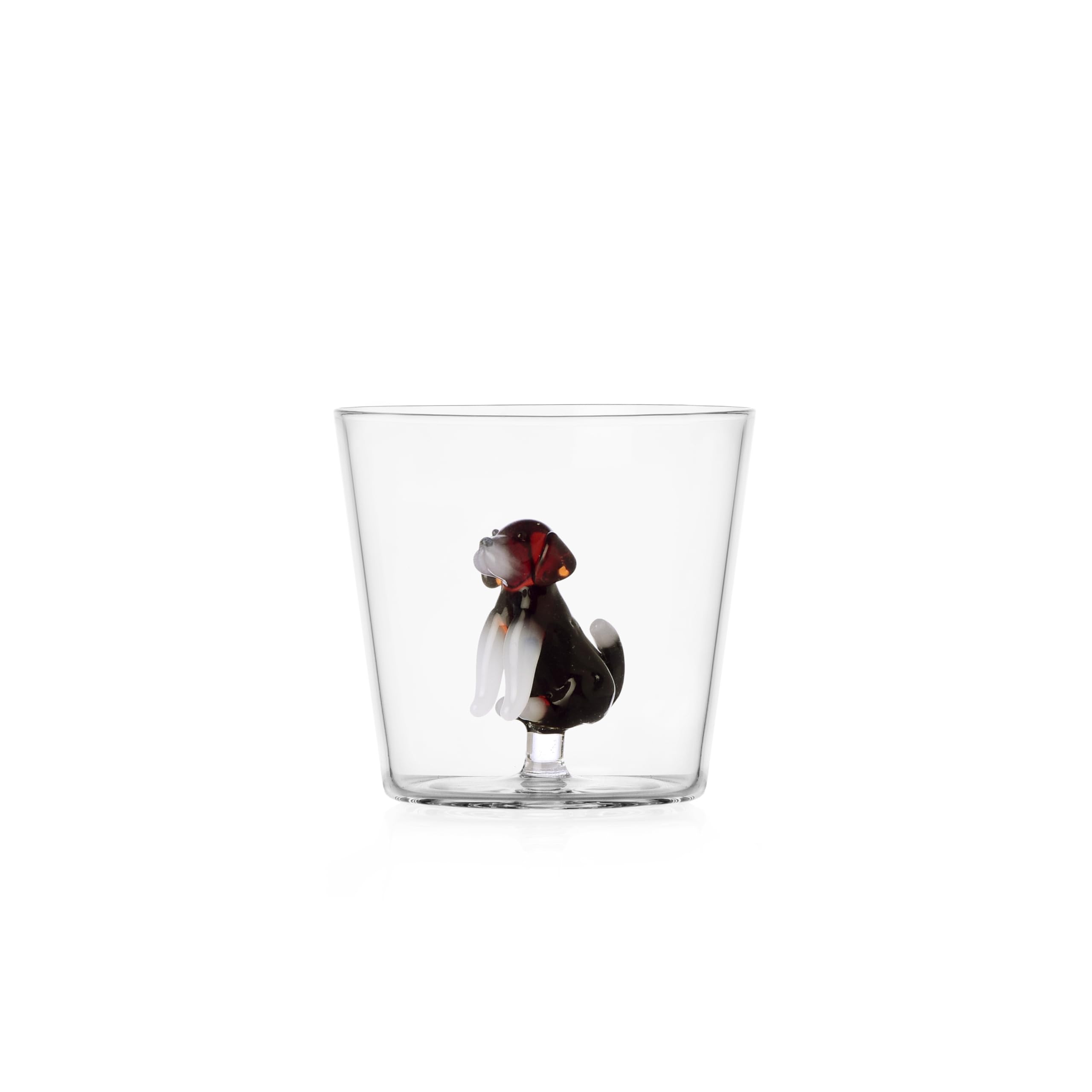 Ichendorf Milano English Foxhound Dogs Collection Tumbler 30cl Borosilicate Glass Handmade