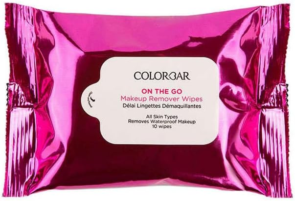 Colorbar On The Go Makeup Remover Wipes (10 Pieces) | Infused with aloe vera, chamomile, and glycerin | Hydrate and nourish your skin