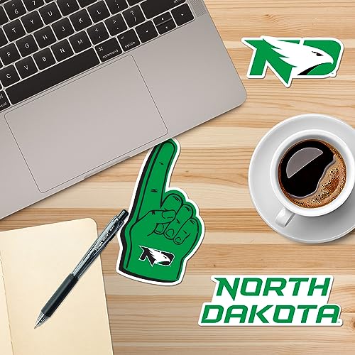Image of University of North Dakota 9ct Vinyl Large Deluxe Stickers Variety Pack - Laptop, Water Bottle, Scrapbooking, Tablet, Skateboard, Indoor /Outdoor - Set of 9