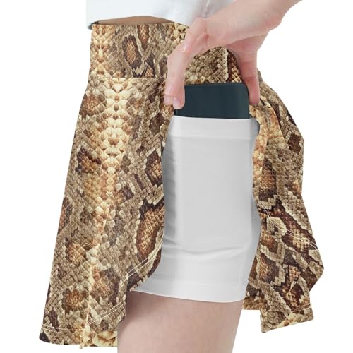 Girls Skorts High Waist Athletic Skirts with Shorts Giraffe Print Stretchy Teens Performance Tennis2