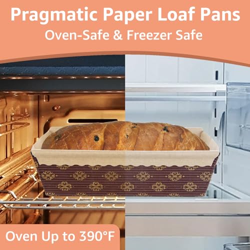 Moldes de papel para pan desechables, mini fuentes de horneado para pastel de paquete y budín 5