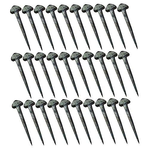 CIYODO Horseshoe Nail Set of 50 Tools Fixator Iron Nails Essential for Horse Care