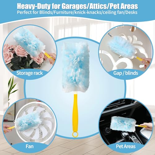 image for Senowi 50 Count 360° Heavy Duty Duster Refills Compatible with Swiffe