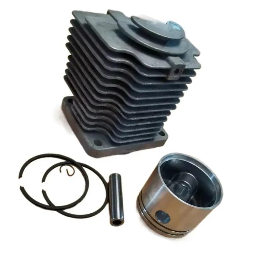 Kit de pistón de cilindro plateado de 46mm apto for piezas de herramientas de jardín súper motosierra