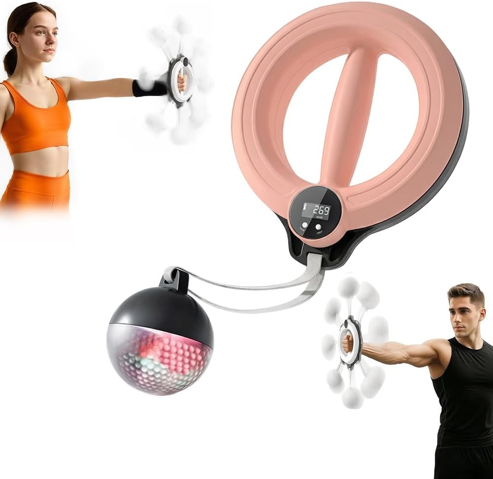 Infinity Hoop for Arms and Shoulder Exercise Equipment, Arm and Shoulder Workout Equipment for Women Men, 360° Hand Crank Crank Forearm Trainer for Home Workout Gym