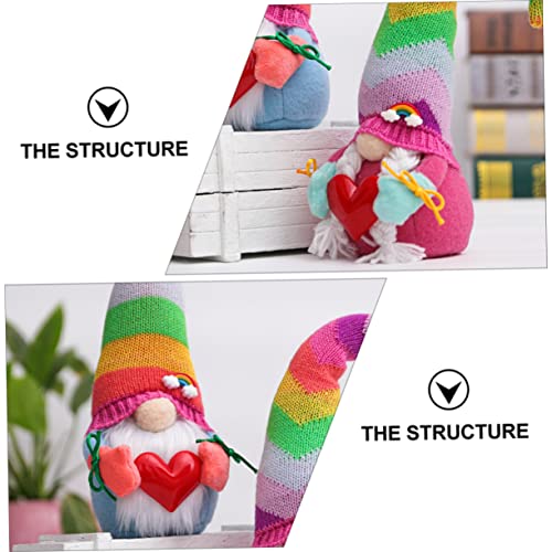 ERINGOGO 1 Peça Abraço Amor Rudolph Festa De Casamento Favores Arco-Íris Gnome Boneca De Pelúcia Gno