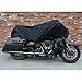 X AUTOHAUX Motorcycle Cover Lightweight Half Cover Outdoor Waterproof Rain Dust Protector Black XL for Most Full Dress Touring Cruiser