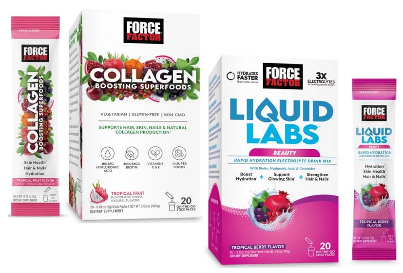 KING COMBOS Hydration & Skin Boost is Your New Friends for Spring and Summer time QR Code + Combo Packs with (Collagen & Tropical Berry (20 Packs Each