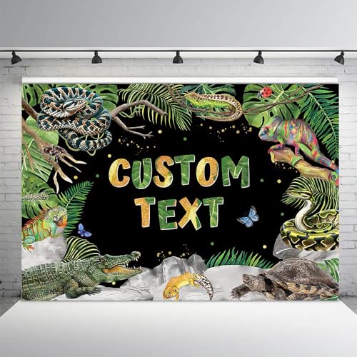 Fondo fotográfico de reptil 7x5ft para fiestas miniatura 4