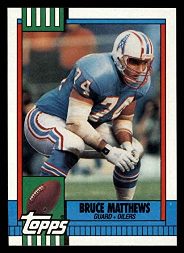 1990 Topps #215 Bruce Matthews Houston Oilers (Football Card) NM/MT Oilers Southern California