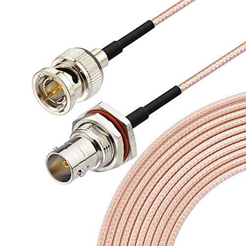 Superbat BNC Cable 3G/HD SDI Cable(100cm 75Ω) bnc Male to Female Extension Coaxial Cable for Cameras and Video Equipment，Supports HD-SDI/3G-SDI/4K/8K，SDI Video Cable (Straight,1Pcs)