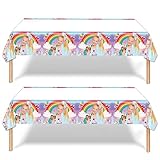 GYSIXGAOSU 2Pack JoJo Siwas Tablecloth Disposable Tablecover Birthday Party Supplies and Decorations for Kid Boy Baby Shower Rectangle Tables 70'X42',2 Pack