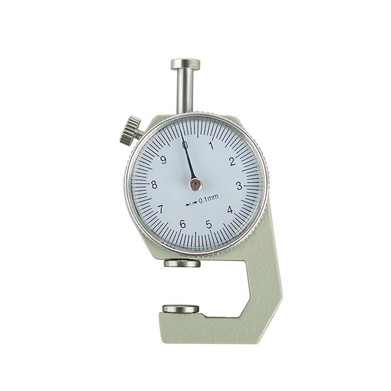Misuratore di spessore Gau con quadrante 0-10 mm, strumento di misurazione di precisione per pelle e carta, precisione 0,1 mm, ideale per misurazioni di tubi cavi e circonferenze