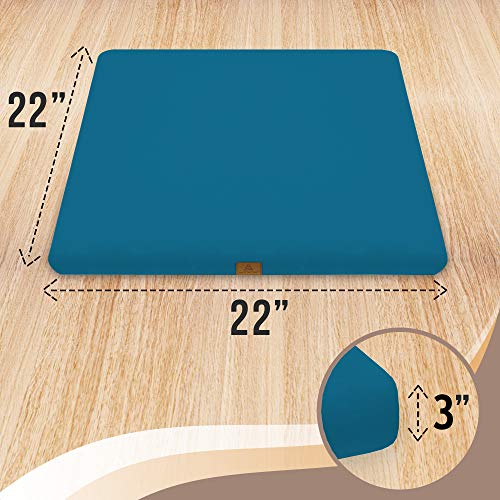 Zabuton Cushion in 10 Color - USA Buckwheat Hulls - Image 3