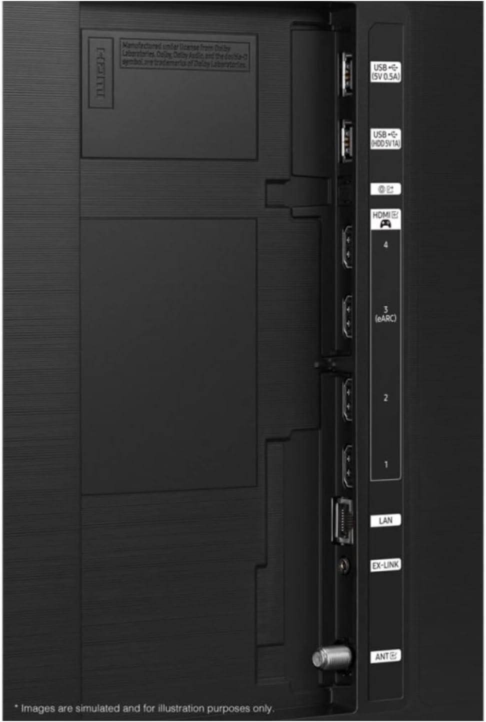 Seite view of the Samsung QN95C Neo QLED 4K TV with stand