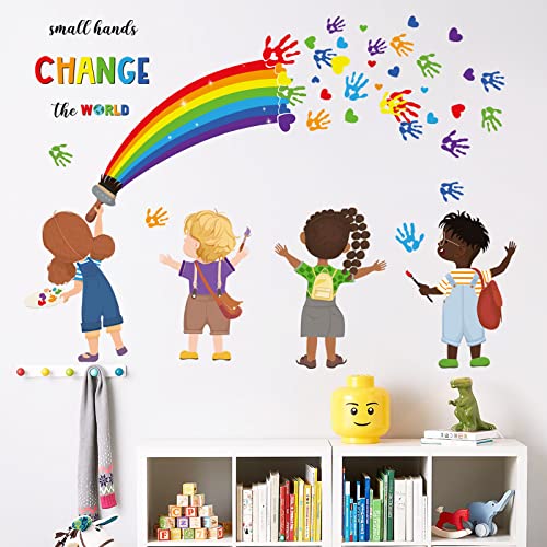 decalmile Small Hands Change The World Vinilos Decorativos miniatura 4