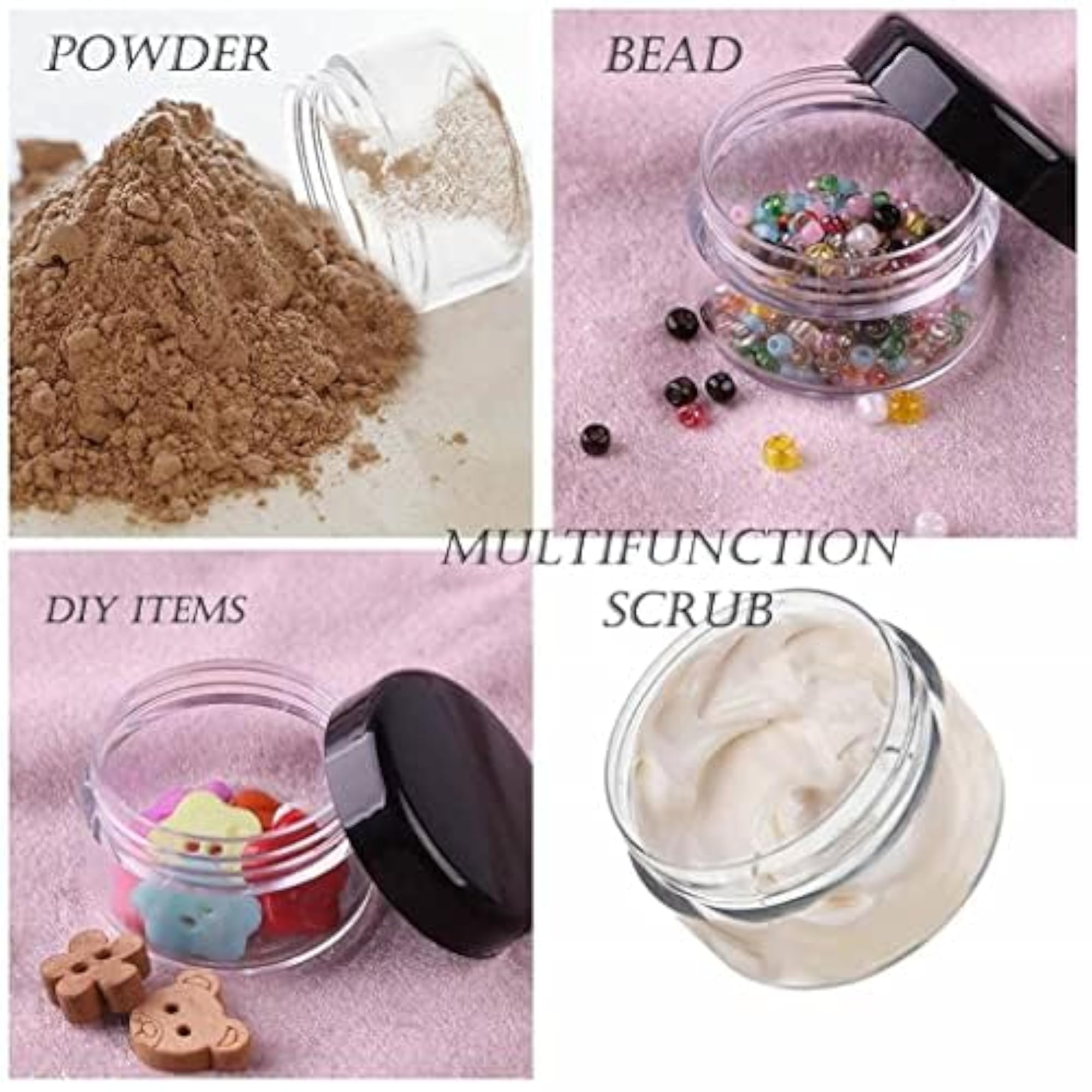 Empty Acrylic San Jar Transparent Cosmetic Container