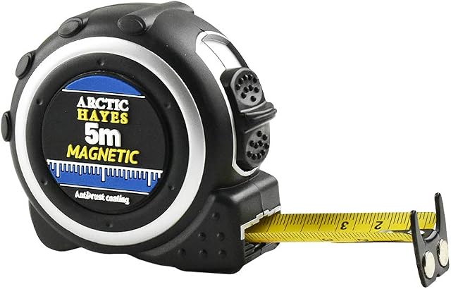 Arctic Hayes TAPE525 Magnetic Measuring Tape, 5 Meter Length
