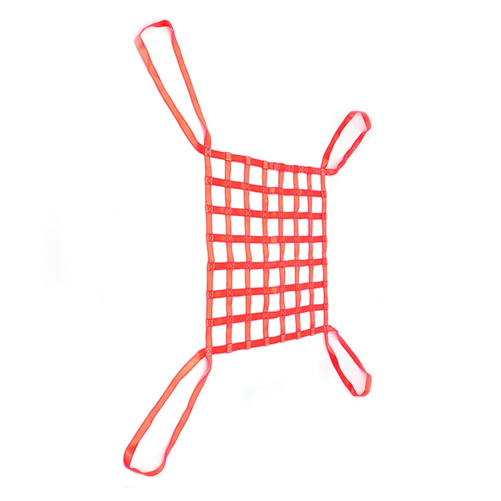Sarini 1 x 1 m Filet de Levage en Polyester 300 kg Filet Suspendu pour Charges Lourdes Filets de Levage à Mailles carrées résistantes à l'usure pour Le Chargement et Le déchargement des Marchandises
